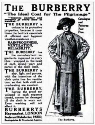 burberry 1900|Burberry company history.